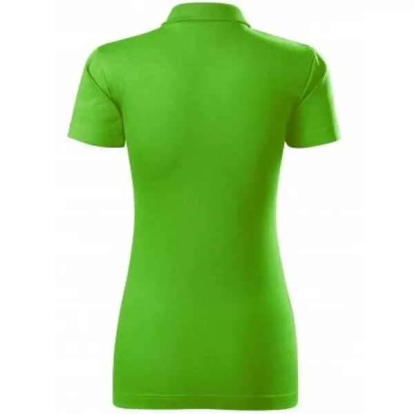  Dámske tričko s golierom MALFINI SINGLE J. 223 APPLE GREEN 