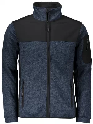 Pánska softshellová bunda/sveter MALFINI CASUAL 550 KNIT BLUE MALFINI PREMIUM