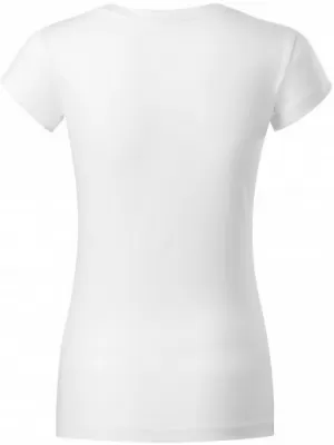 Dámske tričko MALFINI FIT V-NECK 162 BIELA