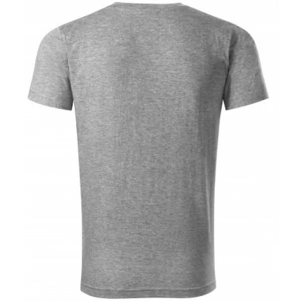  Pánske tričko MALFINI HEAVY V-NECK 111 TMAVO ŠEDÝ MELÍR 