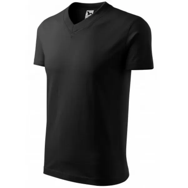  Pánske tričko MALFINI V-NECK 102 ČIERNA 