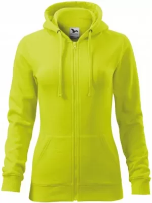 Dámska mikina MALFINI TRENDY ZIPPER 411 LIMETKOVÁ