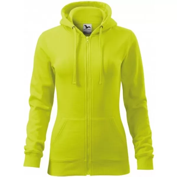  Dámska mikina MALFINI TRENDY ZIPPER 411 LIMETKOVÁ 