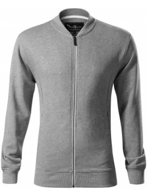 Pánska mikina MALFINI PREMIUM BOMBER 453 TMAVO ŠEDÝ MELÍR