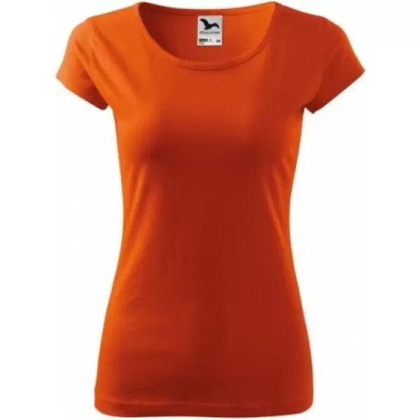  Dámske tričko MALFINI PURE 122 ORANŽOVÁ 
