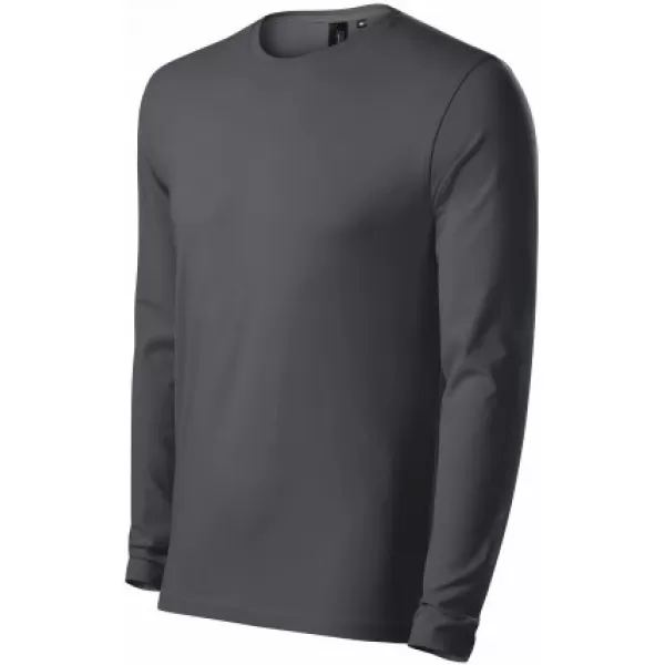  Pánske tričko s dlhým rukávom MALFINI PREMIUM BRAVE 155 LIGHT ANTHRACITE 