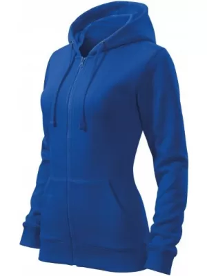 Dámska mikina MALFINI TRENDY ZIPPER 411 KRÁĽOVSKÁ MODRÁ