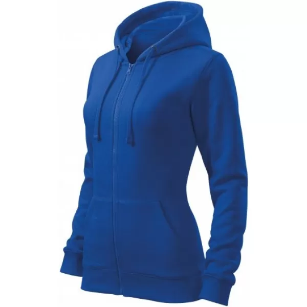  Dámska mikina MALFINI TRENDY ZIPPER 411 KRÁĽOVSKÁ MODRÁ 