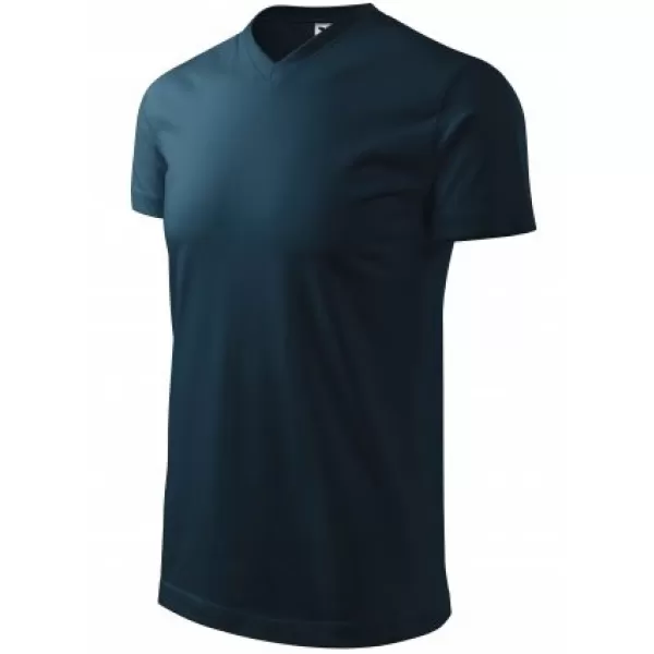  Pánske tričko MALFINI HEAVY V-NECK 111 NÁMORNÁ MODRÁ 