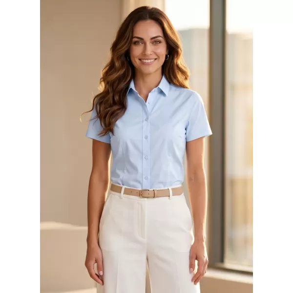  Dámska košeľa s krátkym rukávom MALFINI PREMIUM FLASH 261 LIGHT BLUE 