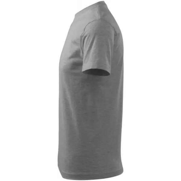  Pánske tričko MALFINI CLASSIC NEW 132 TMAVO ŠEDÝ MELÍR 