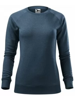 Dámska mikina MALFINI MERGER 416 TMAVÝ DENIM MELÍR