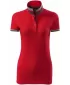 Dámske tričko s golierom MALFINI PREMIUM COLLAR UP 257 FORMULA RED