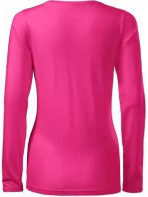 Dámske tričko s dlhým rukávom MALFINI SLIM 139 PURPUROVÁ