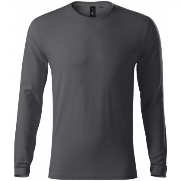 Pánske tričko s dlhým rukávom MALFINI PREMIUM BRAVE 155 LIGHT ANTHRACITE 