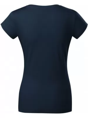 Dámske tričko MALFINI FIT V-NECK 162 NÁMORNÁ MODRÁ