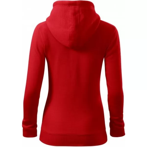  Dámska mikina MALFINI TRENDY ZIPPER 411 ČERVENÁ 