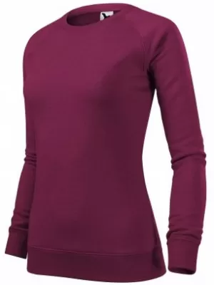 Dámska mikina MALFINI MERGER 416 RED PLUM MELÍR