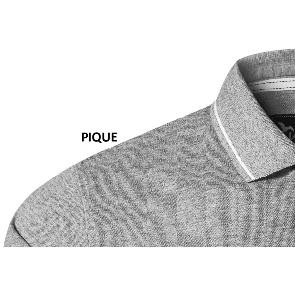  Dámske tričko s golierom MALFINI PREMIUM PERFECTION PLAIN 253 TMAVO ŠEDÝ MELÍR 
