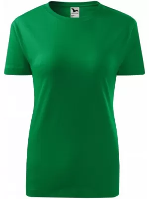Dámske tričko MALFINI CLASSIC NEW 133 STREDNE ZELENÁ