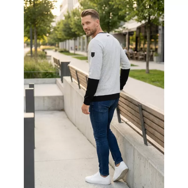  Pánska mikina ALTISPORT ZORION MPLS088 SVETLO ŠEDÁ 