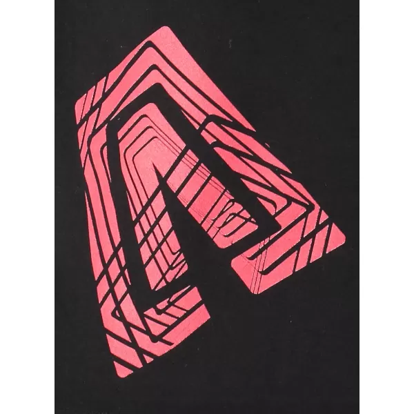  Pánske tričko ALTISPORT ALM013129 ČIERNOČERVENÁ 
