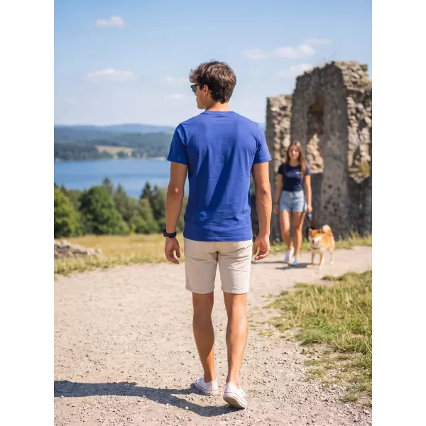  Pánske tričko ALTISPORT ALM013129 KRÁĽOVSKÁ MODRÁ 