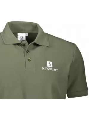 Pánske tričko s golierikom ALTISPORT ALM008203 KHAKI