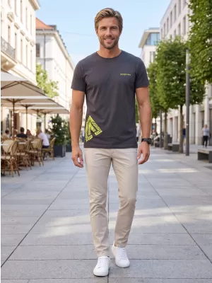 Pánske tričko ALTISPORT ALM013129 EBONY GRAY