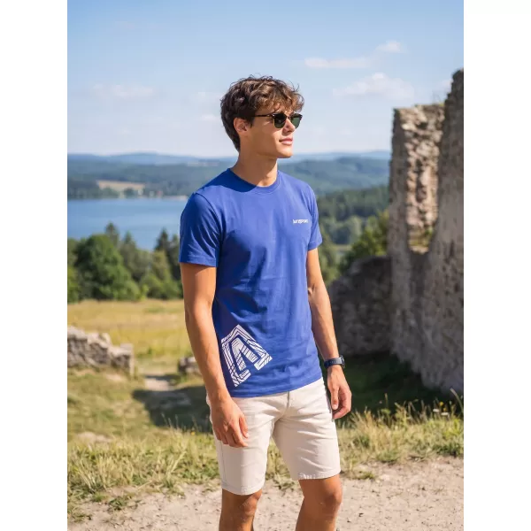  Pánske tričko ALTISPORT ALM013129 KRÁĽOVSKÁ MODRÁ 