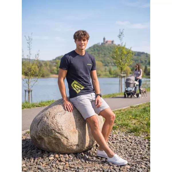  Pánske tričko ALTISPORT ALM013129 NÁMORNÁ MODRÁ 