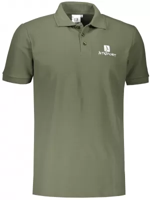 Pánske tričko s golierikom ALTISPORT ALM008203 KHAKI