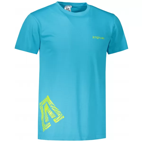  Pánske tričko ALTISPORT ALM013129 TYRKYSOVÁ 