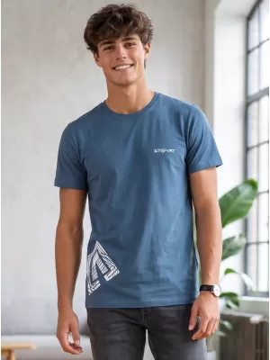 Pánske tričko ALTISPORT ALM013129 DENIM