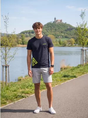 Pánske tričko ALTISPORT ALM013129 NÁMORNÁ MODRÁ