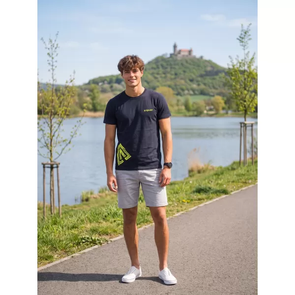  Pánske tričko ALTISPORT ALM013129 NÁMORNÁ MODRÁ 