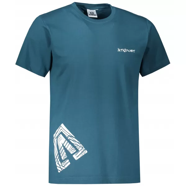  Pánske tričko ALTISPORT ALM013129 petrolejovú 