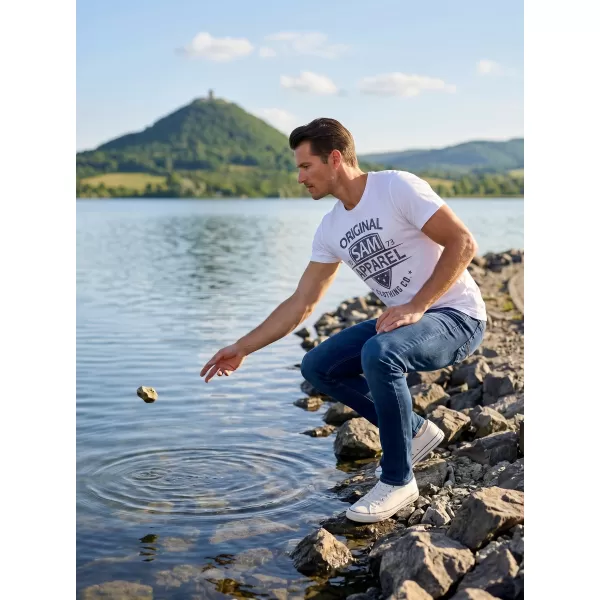  Pánske tričko SAM 73 LIAM MT 768 biela 