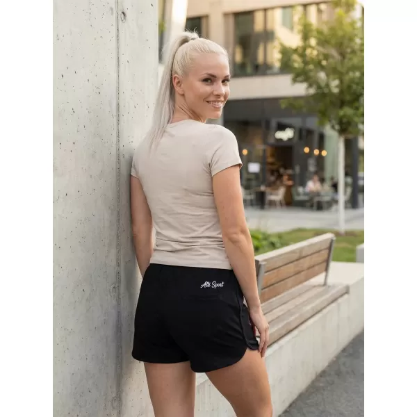  Dámske šortky ALTISPORT Kakos ČIERNA 