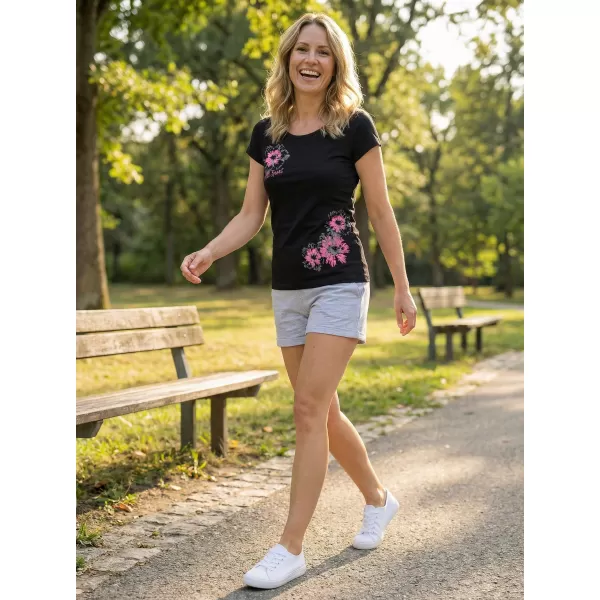  Dámske tričko ALTISPORT CARRYOVER ALW016122 ČIERNA 