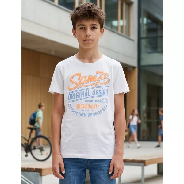  Chlapčenské tričko SAM 73 ARCHIE BT 543 biela 