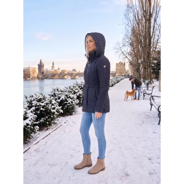  Dámska zimná bunda KIXMI Kaitlyn TMAVO MODRÁ 