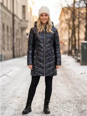 Dámsky kabát SAM 73 ALISHA WB 806 TMAVO modrá