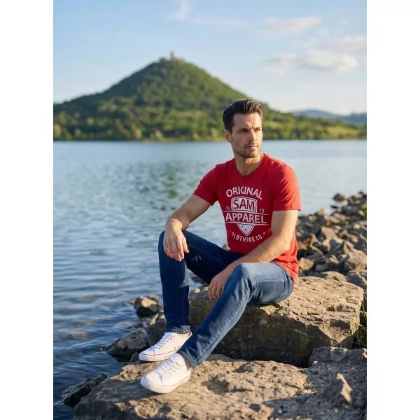  Pánske tričko SAM 73 LIAM MT 768 červená 