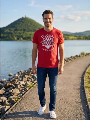 Pánske tričko SAM 73 LIAM MT 768 červená