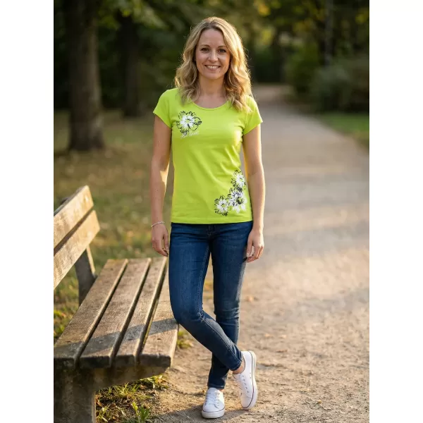  Dámske tričko ALTISPORT CARRYOVER ALW016122 VÁPNO 
