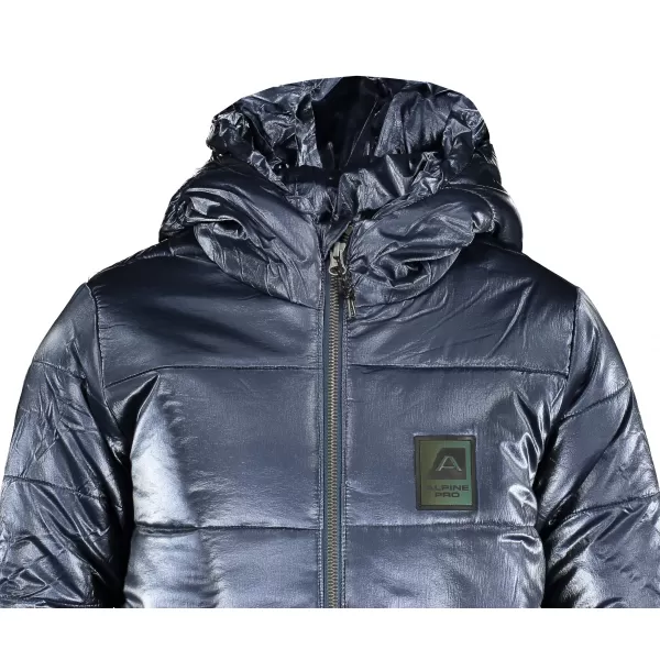  Dievčenský zimný kabát ALPINE PRO OMEGO 3 KCTS020 TMAVO MODRÁ 