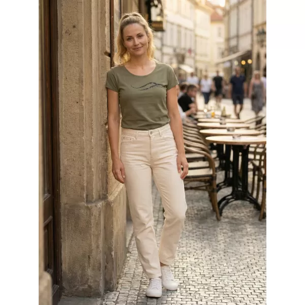  Dámské triko ALTISPORT CARRYOVER ALW001F61 KHAKI/ČERNÁ 