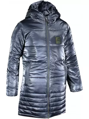 Dievčenský zimný kabát ALPINE PRO OMEGO 3 KCTS020 TMAVO MODRÁ