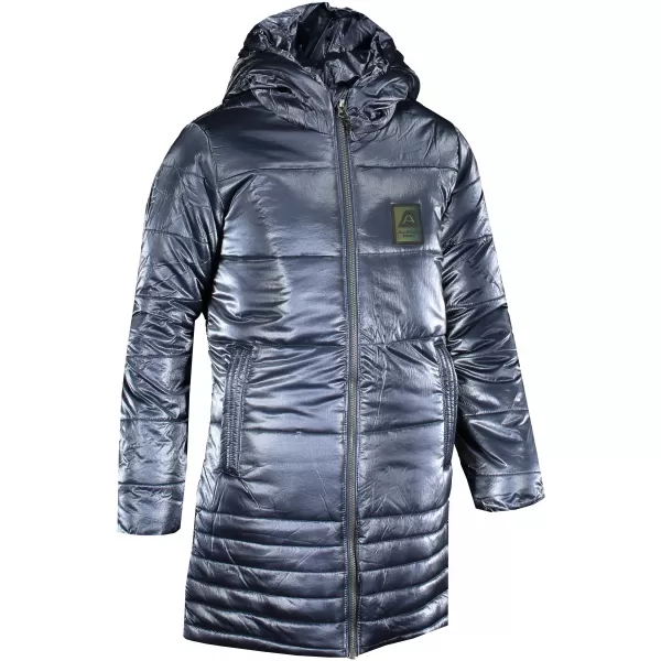  Dievčenský zimný kabát ALPINE PRO OMEGO 3 KCTS020 TMAVO MODRÁ 